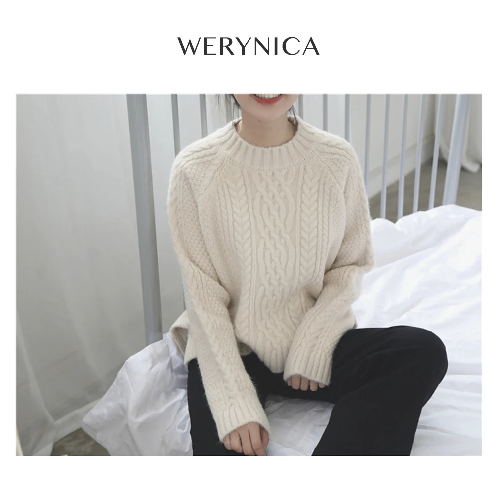 Werynica Women Sweaters 2019 autumn winter femininas New cashmere Sweater Jumpers Candy Color Harajuku Chic Short Sweater Pull
Werynica Women Sweaters 2019 autumn winter femininas New cashmere Sweater Jumpers Candy Color Harajuku Chic Short Sweater Pull