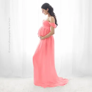 Strapless Maternity Chiffon Long Dresses Split Open Front Maternity Long Dresses For Photo Shooting Pink Pregnancy Maxi Dress
Strapless Maternity Chiffon Long Dresses Split Open Front Maternity Long Dresses For Photo Shooting Pink Pregnancy Maxi Dress
