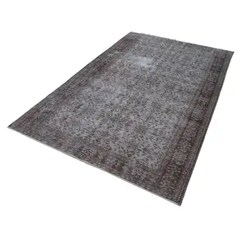 167x265 Cm Grey Handmade Overdyed Rug-5x9 Ft 
167x265 Cm Grey Handmade Overdyed Rug-5x9 Ft