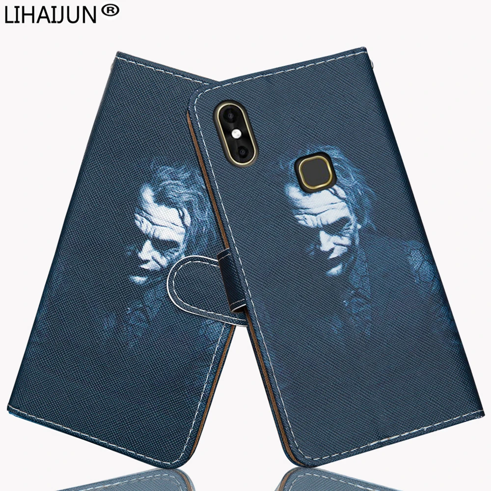 Кожаный чехол книжка в виде клоуна для Leagoo M13 оболочка leagoo m13 m 13 матовый телефона с