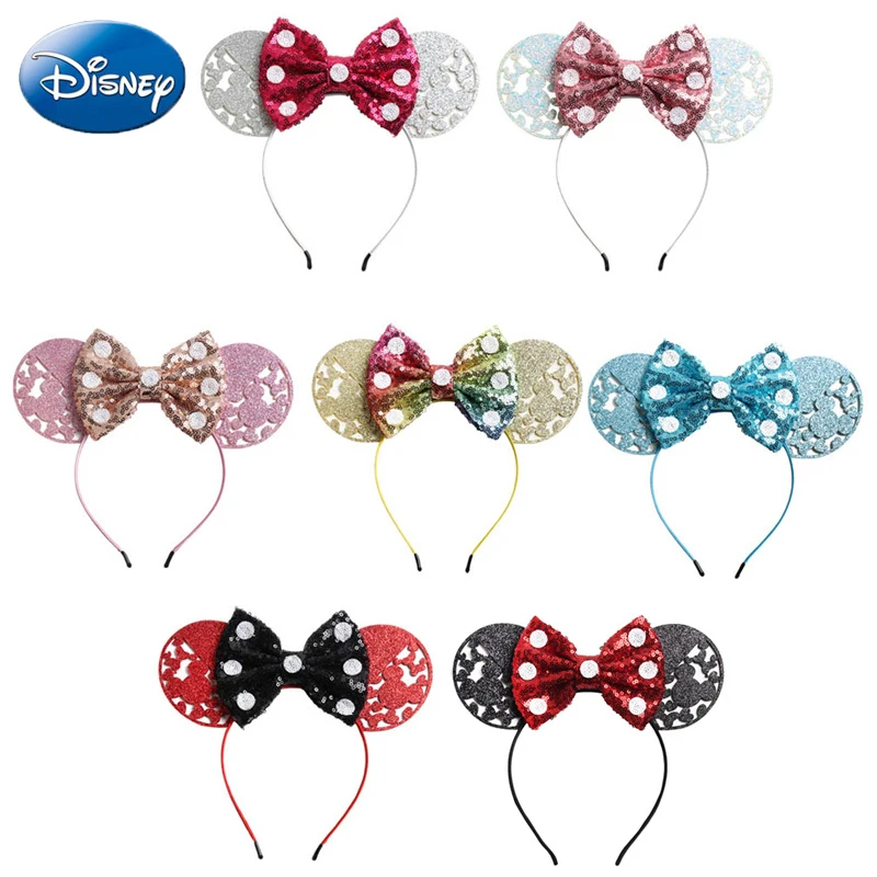 Банты Disney для девочек, Минни обруч Микки, женские уши для игр и вечевечерние, орнамент для принцессы, плюшевая игрушка, детский подарок
Банты Disney для девочек, Минни обруч Микки, женские уши для игр и вечевечерние, орнамент для принцессы, плюшевая игрушка, детский подарок