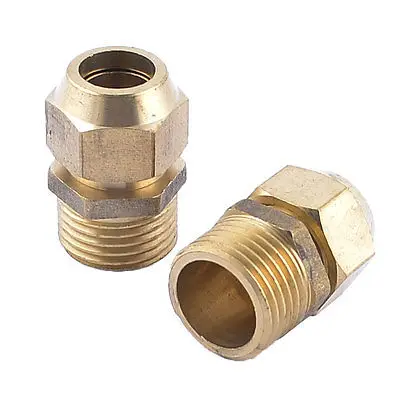 2pcs 1/2"PT Male Thread 2/5" Pipe Air Pneumatic Quick Coupler Connector