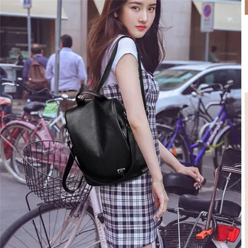 Backpack Female Women PU Leather Backpack Bag Anti Theft High Quality Softback Urban Fashion Backpacks For Girls Women
Backpack Female Women PU Leather Backpack Bag Anti Theft High Quality Softback Urban Fashion Backpacks For Girls Women