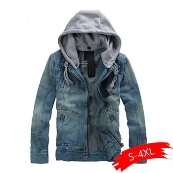 2020 Fashion Casual Men's Slim Blue Denim Jacket Hooded Washable Detachable Cap Jeans
2020 Fashion Casual Men's Slim Blue Denim Jacket Hooded Washable Detachable Cap Jeans