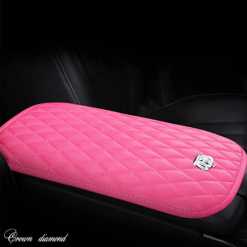 Car Armrests Box Cover Pad Crown PU Leath Crystal Increased Pad Comfortable Central Hand Pad Protection Cushion Covers Universal
Car Armrests Box Cover Pad Crown PU Leath Crystal Increased Pad Comfortable Central Hand Pad Protection Cushion Covers Universal
