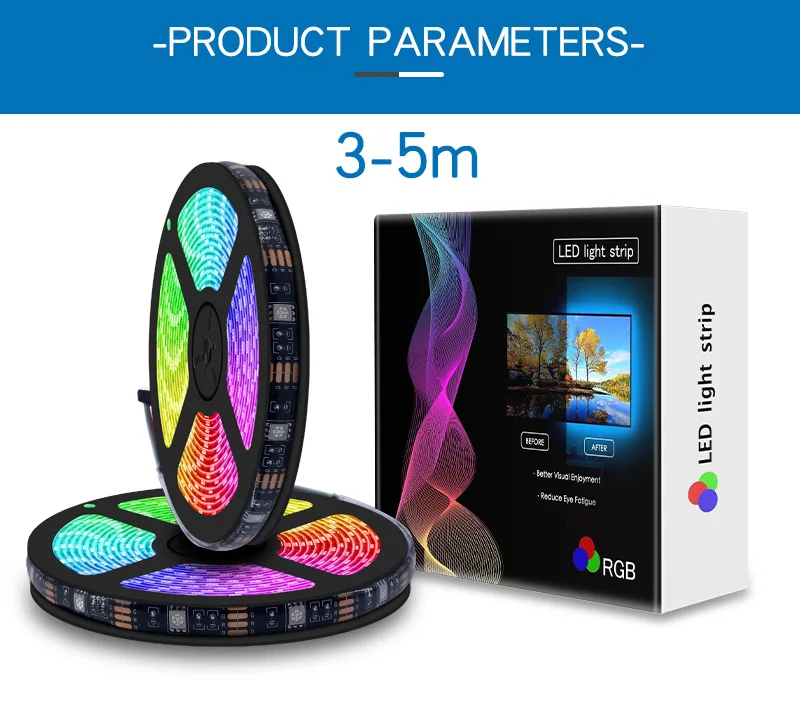 Светодиодная лента с Bluetooth светильник s RGB гибкая Водонепроницаемая светодиодный