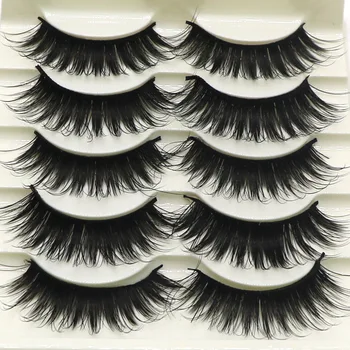5-Pairs 3D Mink False Eyelashes Natural Densely Cross Long Eyelash Fashion Eyelashes Stage Makeup Tools 005
5-Pairs 3D Mink False Eyelashes Natural Densely Cross Long Eyelash Fashion Eyelashes Stage Makeup Tools 005