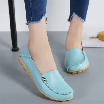 New Women Real Leather Shoes Moccasins Mother Loafers Soft Leisure Flats Casual Female Driving Ballet Footwear sneakers 34--44
New Women Real Leather Shoes Moccasins Mother Loafers Soft Leisure Flats Casual Female Driving Ballet Footwear sneakers 34--44