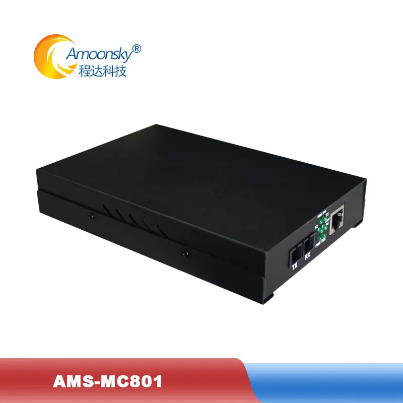 Fiber optic transceivers AMS-MC801 multi mode double cable are used to connect the computers to the fiber optic cabling
Fiber optic transceivers AMS-MC801 multi mode double cable are used to connect the computers to the fiber optic cabling