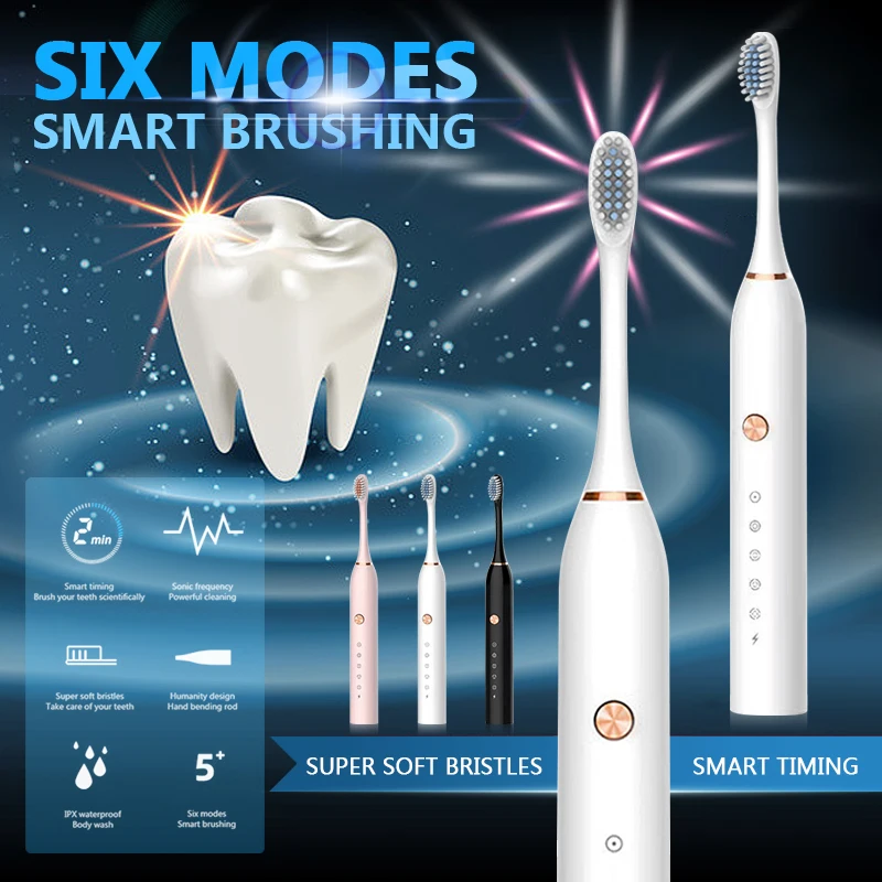 Shop Generic Super Sonic Electric Toothbrushes Smart Sonic Vibration