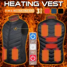 9 Heating Zones USB Men Winter Electrically Heated Sleeveless Jacket Travel Outdoor Waistcoat for Outdoor Riding Hiking Hunting
9 Heating Zones USB Men Winter Electrically Heated Sleeveless Jacket Travel Outdoor Waistcoat for Outdoor Riding Hiking Hunting