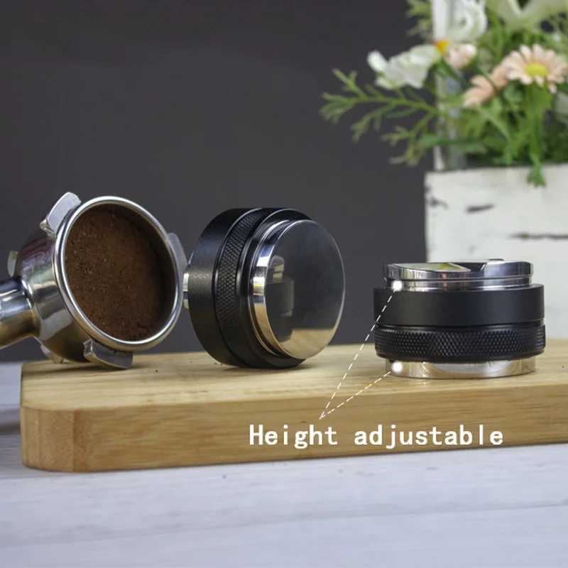 51/53/58mm Espresso Tamper, Dual Sided Coffee Tamper, 3 Angled Slopes and Flat Base, Uncoated Solid Stainless Steel Leveler Tool
51/53/58mm Espresso Tamper, Dual Sided Coffee Tamper, 3 Angled Slopes and Flat Base, Uncoated Solid Stainless Steel Leveler Tool