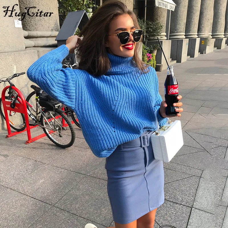 Hugcitar 2019 long sleeve high neck baggy loose sweaters autumn winter women warm streetwear outfits tops
Hugcitar 2019 long sleeve high neck baggy loose sweaters autumn winter women warm streetwear outfits tops