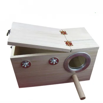 Solid wood tiger skin / Peony parrot breeding box / nest box / bird nest bird cage Sawdust / with anti-bite circle bird house 
Solid wood tiger skin / Peony parrot breeding box / nest box / bird nest bird cage Sawdust / with anti-bite circle bird house