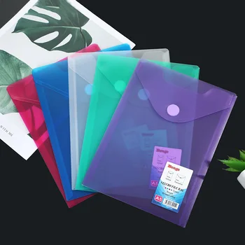 Hot-selling color transparent PP plastic buckle file bag Creative multi-spec large-capacity data bag wholesale
Hot-selling color transparent PP plastic buckle file bag Creative multi-spec large-capacity data bag wholesale