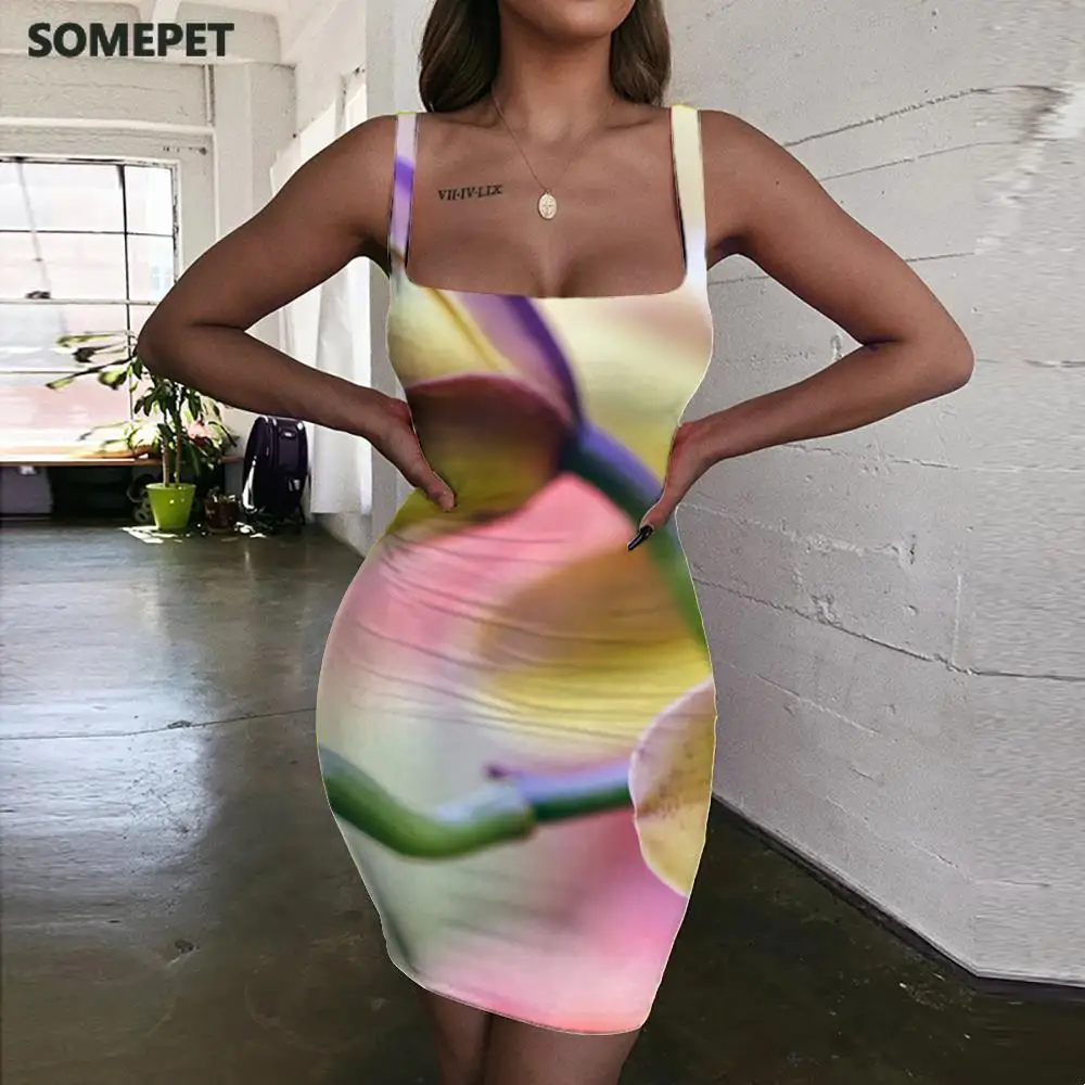 SOMEPET Flowers Dresses Women Plant Bodycon Dress Art Sundress Womens Clothing Summer Beach Korean Style High Quality
SOMEPET Flowers Dresses Women Plant Bodycon Dress Art Sundress Womens Clothing Summer Beach Korean Style High Quality