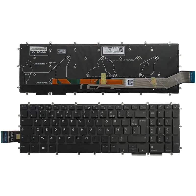 

New French/Nordic laptop keyboard for DELL Alienware M17 ALW17M M15 ALW15M R1 P79F P79F001 Backlit NR/FR keyboard