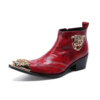 Martin Boots Chain Denim Red Tide Botas Tacticas Cool Matte Cow Leather New High Top Waist Flower Men's Summer Pointed Toe Ankle
Martin Boots Chain Denim Red Tide Botas Tacticas Cool Matte Cow Leather New High Top Waist Flower Men's Summer Pointed Toe Ankle
