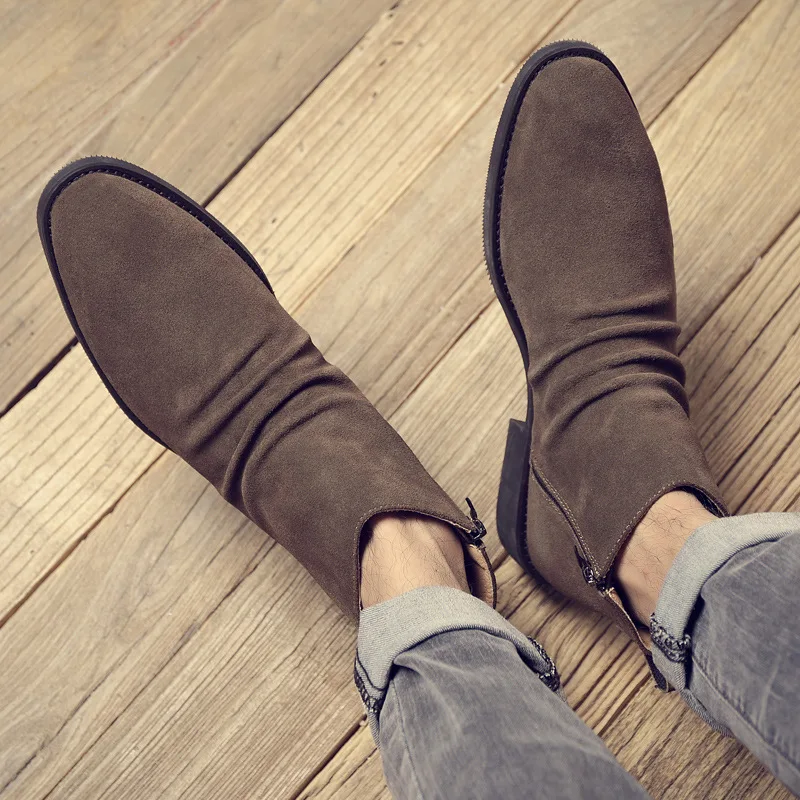 Yomior Men Pointed Toe Vintage Casual Men Shoes Zipper Formal Business Work Ankle Boots Wedding Chelsea Boots Cow Leather Spring
Yomior Men Pointed Toe Vintage Casual Men Shoes Zipper Formal Business Work Ankle Boots Wedding Chelsea Boots Cow Leather Spring