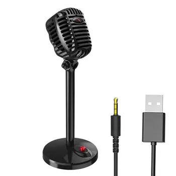 Universal USB/3.5mm Adjustable Desktop Microphone Mini Studio Speech Microphone for Computer PC Meeting Office Gaming Mic
Universal USB/3.5mm Adjustable Desktop Microphone Mini Studio Speech Microphone for Computer PC Meeting Office Gaming Mic