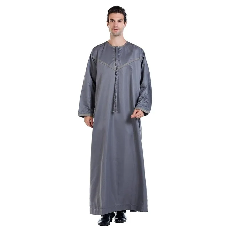 Мусульманская Абая для мужчин длинная Восточная одежда длинный рукав восток