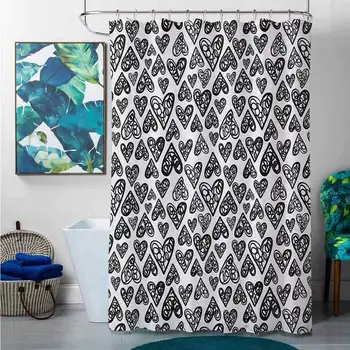 Shower Curtains Clear with Design Doodle,Romantic Funny Sketch Style Heart Figures Love Me Valentines Celebration Themes, Black
Shower Curtains Clear with Design Doodle,Romantic Funny Sketch Style Heart Figures Love Me Valentines Celebration Themes, Black