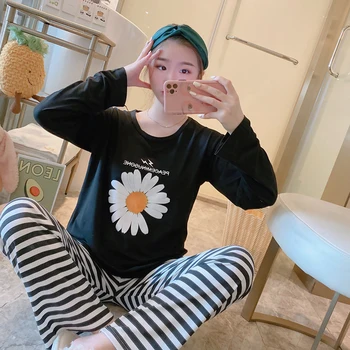 Pajamas Sets Spring Autumn Carton Women Long Sleeve Sleepwear Suit Cute Big Girls Homewear Gift for Female Sleepwear
Pajamas Sets Spring Autumn Carton Women Long Sleeve Sleepwear Suit Cute Big Girls Homewear Gift for Female Sleepwear