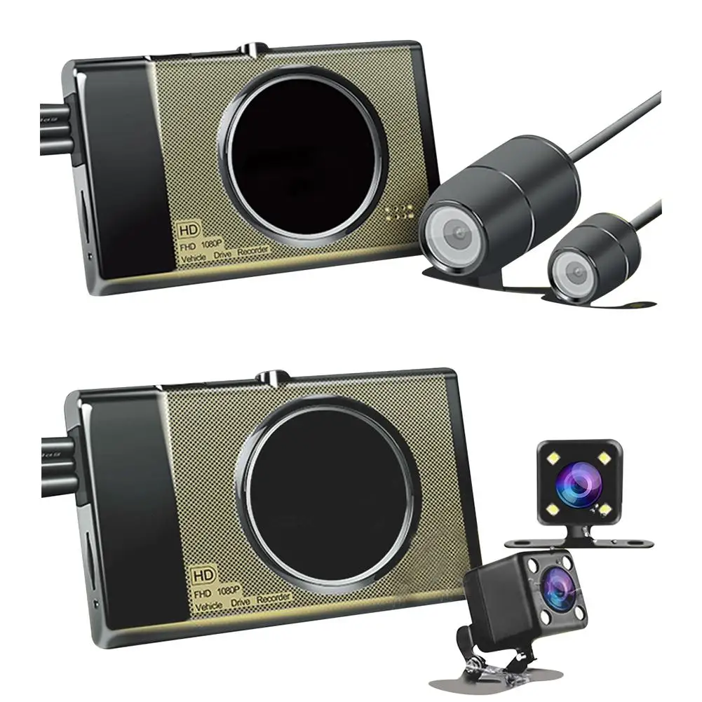 Motorcycle 3" Dash Cam HD 125 Degree Wide Angle Dual Lens Car DVR Vehicle Camera Front+Rear Video Recorder
Motorcycle 3" Dash Cam HD 125 Degree Wide Angle Dual Lens Car DVR Vehicle Camera Front+Rear Video Recorder