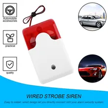 1Sets Mini Wired Strobe Siren Durable 12V Sound Alarm Strobe Flashing Red Light Sound Siren Home Security Alarm System 108dB
1Sets Mini Wired Strobe Siren Durable 12V Sound Alarm Strobe Flashing Red Light Sound Siren Home Security Alarm System 108dB