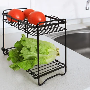1pc Storage Rack Home Kitchen Wrought Iron Storage Rack Self Bathroom Double Layer Organizer 26.5*15*24cm
1pc Storage Rack Home Kitchen Wrought Iron Storage Rack Self Bathroom Double Layer Organizer 26.5*15*24cm