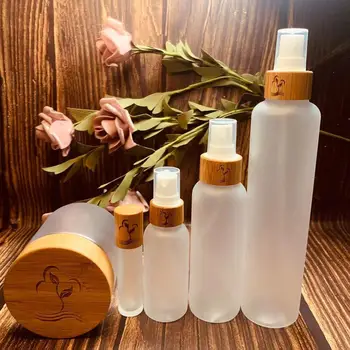 5oz 150g clear frosted plastic jar Bamboo Cosmetic packaging 250g frosted amber plastic cream bottles with bamboo press pump cap
5oz 150g clear frosted plastic jar Bamboo Cosmetic packaging 250g frosted amber plastic cream bottles with bamboo press pump cap
