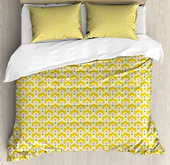 Floral Duvet Cover Set Continuous Demonstration of Retro Look Happy Spring Tone Flowers Print Decorative 3 Piece Bedding Set
Floral Duvet Cover Set Continuous Demonstration of Retro Look Happy Spring Tone Flowers Print Decorative 3 Piece Bedding Set