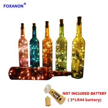 Foxanon Wine Bottle Light 75CM 1M 2M Cork Shape Battery Powered Copper Wire RGB Led String Holiday Lights DIY Christmas Wedding
Foxanon Wine Bottle Light 75CM 1M 2M Cork Shape Battery Powered Copper Wire RGB Led String Holiday Lights DIY Christmas Wedding