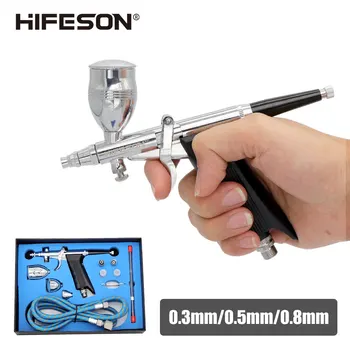 Air Spray Brush Gun Pneumatic Mini Paint Spray Gun Tool 0.3/0.5/0.8mm Nozzle AirBrush Pen for Car Commercial Painting Toolbox
Air Spray Brush Gun Pneumatic Mini Paint Spray Gun Tool 0.3/0.5/0.8mm Nozzle AirBrush Pen for Car Commercial Painting Toolbox