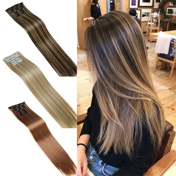 DIANQI 6Pcs/ set 22 inch wig 16 hairpins on the fake hair style synthetic hairpins in the hair extension heat resistance 
DIANQI 6Pcs/ set 22 inch wig 16 hairpins on the fake hair style synthetic hairpins in the hair extension heat resistance
