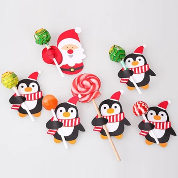 50Pcs Santa Claus Penguin Lollipop Christmas Card Lolly sugar loaf Xmas Party Decorations Gift Home 2020 Decorated
50Pcs Santa Claus Penguin Lollipop Christmas Card Lolly sugar loaf Xmas Party Decorations Gift Home 2020 Decorated