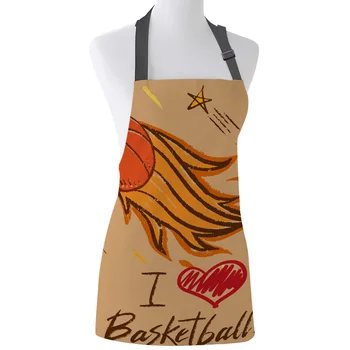 Pentagram Brown Basketball Print Apron Print Unisex Kitchen Bib with Adjustable Neck for Cooking Gardening
Pentagram Brown Basketball Print Apron Print Unisex Kitchen Bib with Adjustable Neck for Cooking Gardening
