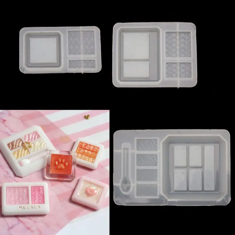 Handmade Cute Eyeshadow Palette Epoxy Resin Mold Makeup Case Keychain Pendant Resin Mold Jewelry Making Tools Art Craft
Handmade Cute Eyeshadow Palette Epoxy Resin Mold Makeup Case Keychain Pendant Resin Mold Jewelry Making Tools Art Craft