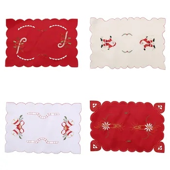 New Christmas Decoration Kitchen Dining Pads Embroidered Cutout Table Place Mat Santa Claus Bell Tables Decorations 4pcs/set
New Christmas Decoration Kitchen Dining Pads Embroidered Cutout Table Place Mat Santa Claus Bell Tables Decorations 4pcs/set