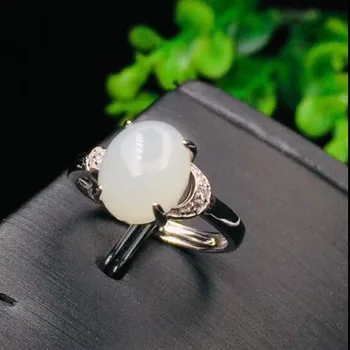 natural 925 stering silver women ring natural hetian white jade women ring adjustable gems 8*10mm ring
natural 925 stering silver women ring natural hetian white jade women ring adjustable gems 8*10mm ring