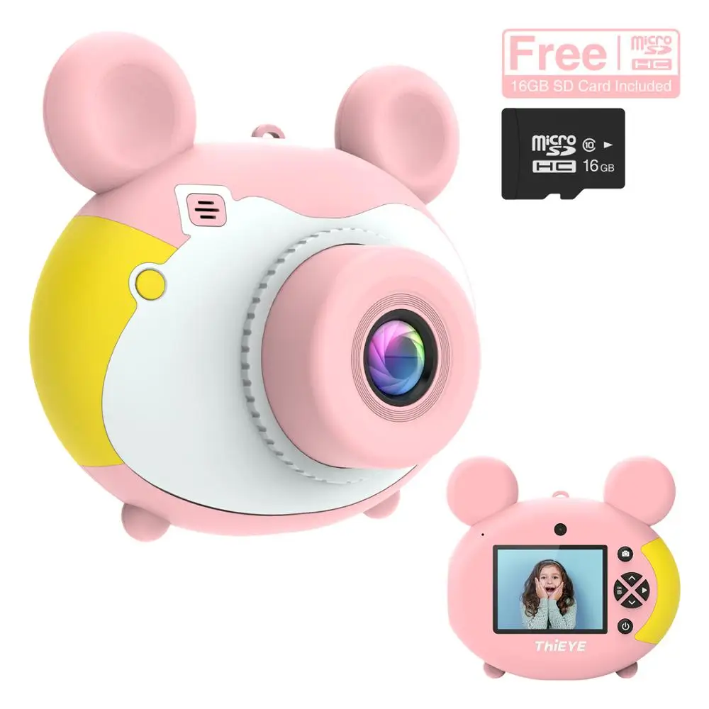 ThiEYE Kiddy 2 Children Mini Camera Kids Educational Cute Toys 2.0 HD Screen 800W Pixels 1080P Video Camera Best Gifts Kids Toys
ThiEYE Kiddy 2 Children Mini Camera Kids Educational Cute Toys 2.0 HD Screen 800W Pixels 1080P Video Camera Best Gifts Kids Toys