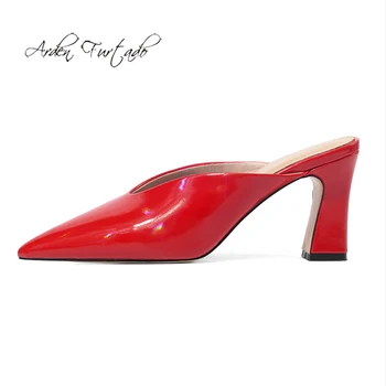 Arden Furtado Summer Fashion Trend Women's Shoes Pointed Toe Chunky Heels Sexy Elegant pure color Slippers Slippers Big size 43
Arden Furtado Summer Fashion Trend Women's Shoes Pointed Toe Chunky Heels Sexy Elegant pure color Slippers Slippers Big size 43