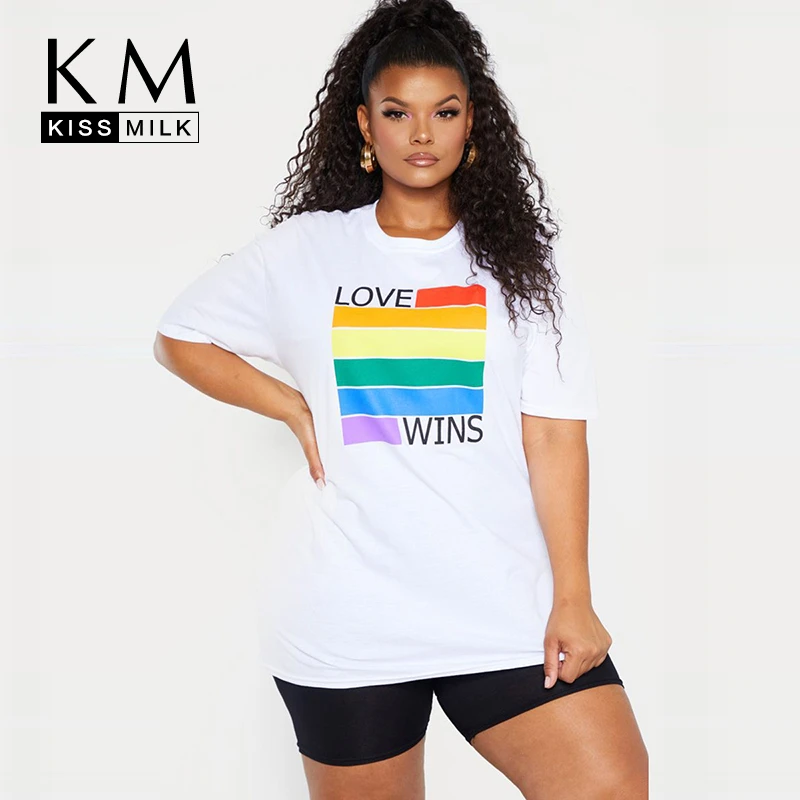 Kissmilk Summer Fashion Round Neck Sports And Leisure Sleeve Short Sleeve Color Letter Geometric Print Large Size T-shirt
Kissmilk Summer Fashion Round Neck Sports And Leisure Sleeve Short Sleeve Color Letter Geometric Print Large Size T-shirt