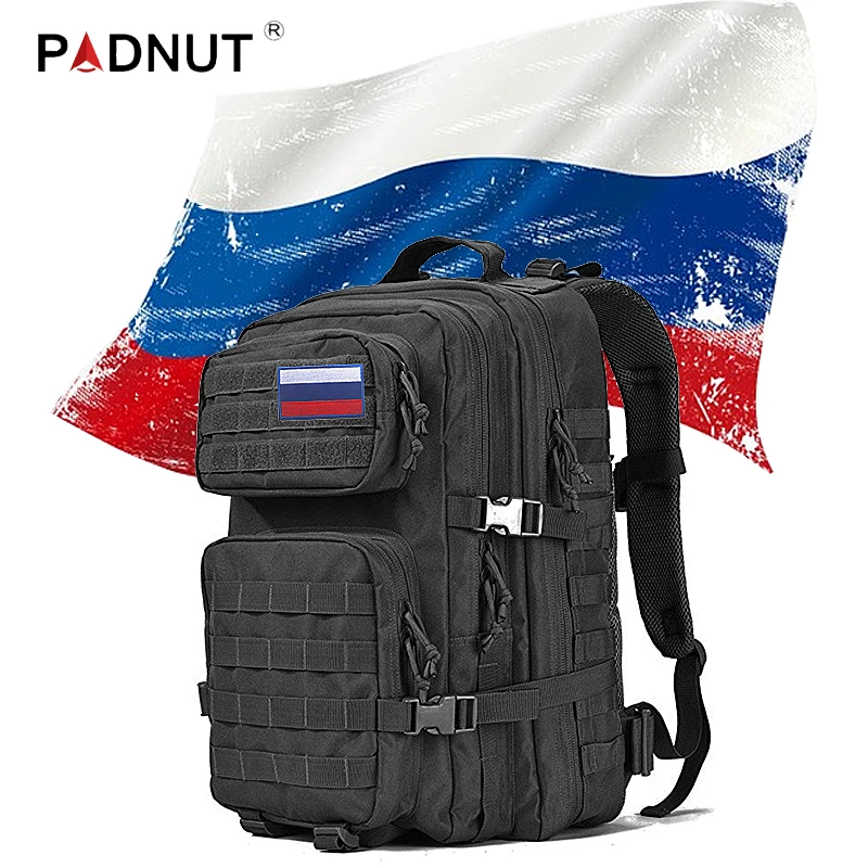 Военный тактический рюкзак с флагом России 50л Мужская Уличная армейская Молле