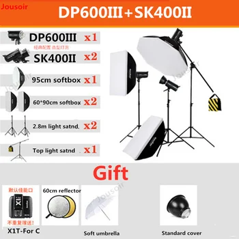 Godox DP600III + SK400II rofessional Studio Flash Light 2.4G Wireless X System Strobe Lighting Bowens Mount 5600K CD50 T03
Godox DP600III + SK400II rofessional Studio Flash Light 2.4G Wireless X System Strobe Lighting Bowens Mount 5600K CD50 T03