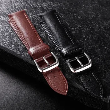Soft Comfortable Casual Leather Watchband Stainless Steel Buckle Replace Calfskin Strap Watch Accessories 18 20 22 24mm Band
Soft Comfortable Casual Leather Watchband Stainless Steel Buckle Replace Calfskin Strap Watch Accessories 18 20 22 24mm Band