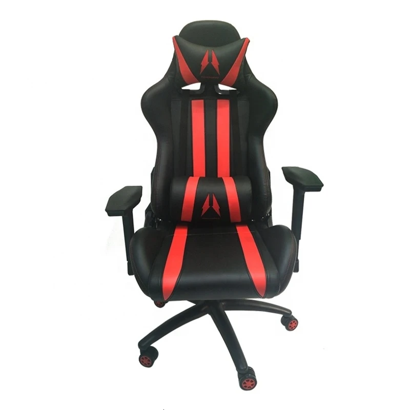 

Gaming Chair Racing Office Computer Game Chair Ergonomic Backrest and Seat Height Adjustment with Pillows Swivel Rocker