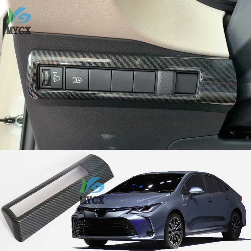 For Toyota Sedan Corolla E210 Prestige Altis 2019 2020 Carbon Fiber Style Head Light Switch Button Control Panel Cover Trim
For Toyota Sedan Corolla E210 Prestige Altis 2019 2020 Carbon Fiber Style Head Light Switch Button Control Panel Cover Trim