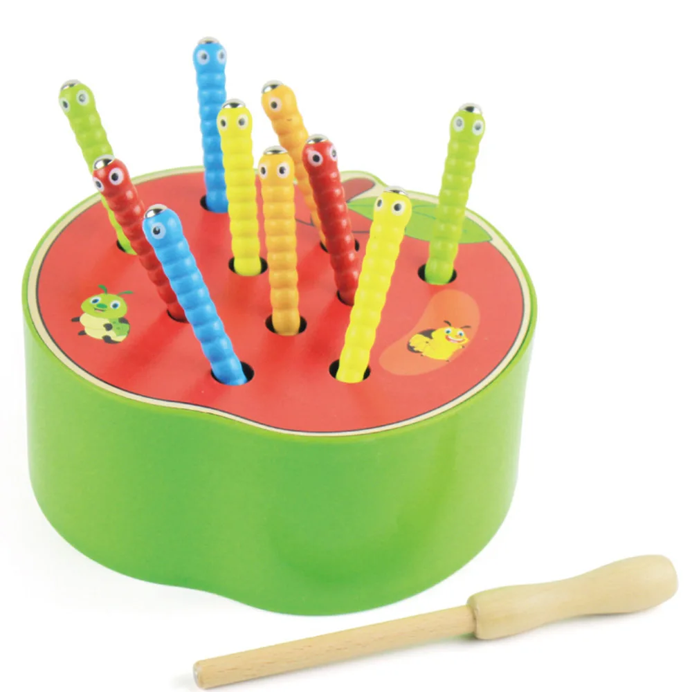 3D Puzzle Baby Wooden Toys Early Kids Educational Toy Catch Worm Game Color Cognitive Strawberry Grasp Ability Creative Toys
3D Puzzle Baby Wooden Toys Early Kids Educational Toy Catch Worm Game Color Cognitive Strawberry Grasp Ability Creative Toys