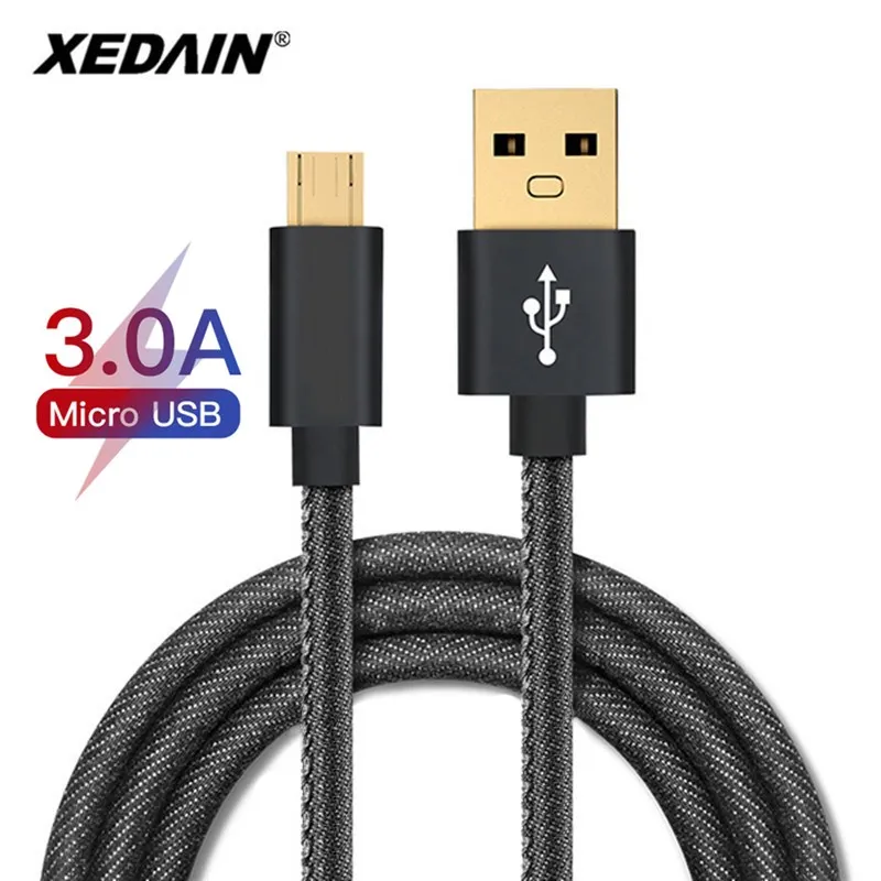 

1.2m/1.8m Micro USB Cable Fast Charging Cable Micro USB 3A for Samsung Huawei Xiaomi Redmi LG phone Charger Cable Microusb Cord